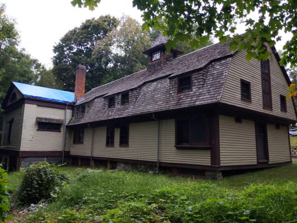 View of Carriage House and Barn from the southeast prior to restoration.